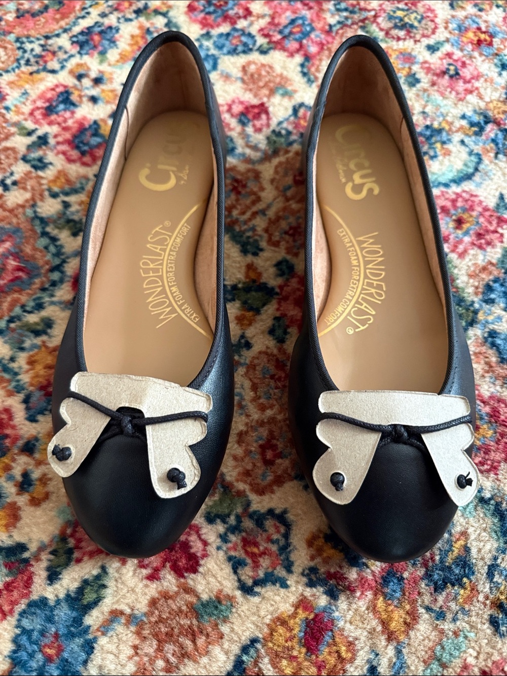 Circus by Sam Edelman Black Round-Toe Ballet Flats